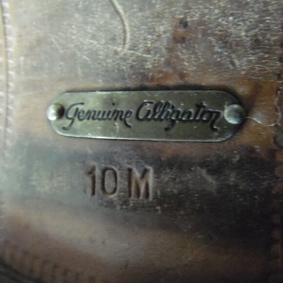 mezlan genuine ALLIGATOR shoes mens size 10 vanderbill? idk - Picture 1 of 12